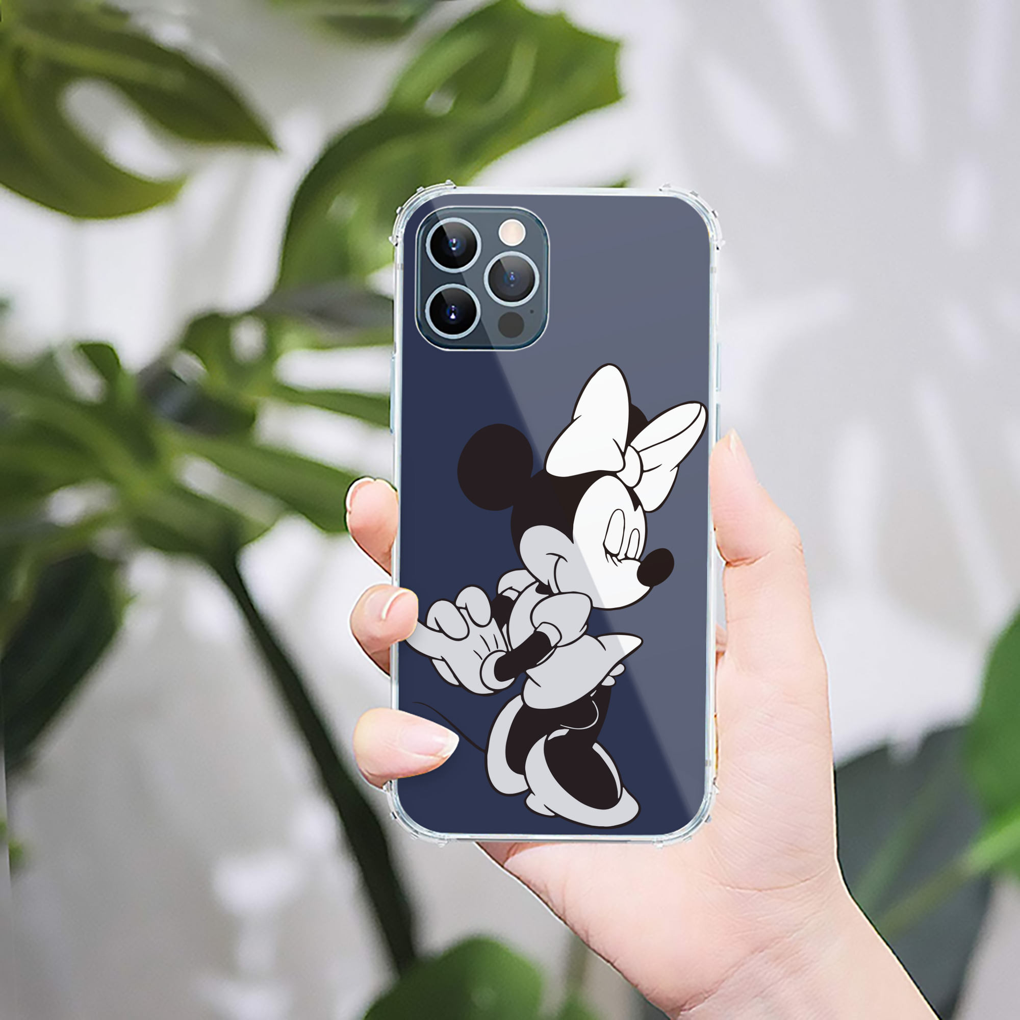 （画像用） ミッキーマウス Mickey Mouse 【iPhone 12シリーズ対応】透明スマホケース（クリアソフトケース）